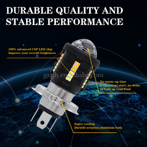 Bán Hot trắng vàng xe máy ống kính ánh sáng phụ kiện H6 p15d H4 xe máy <span class=keywords><strong>Led</strong></span> Đèn Pha - Product Image 4