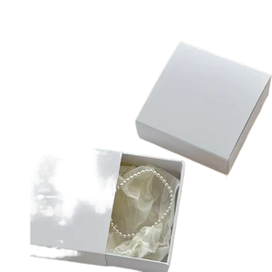 กล่องของขวัญแบบลิ้นชักสุดหรู วัสดุรีไซเคิล บุด้วยฟองน้ำ กล่องใส่เครื่องประดับกระดาษคุณภาพสูง พร้อมเคลือบ UV แบบด้าน พิมพ์โลโก้ได้ - Product Image 2