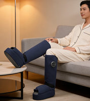 Masseur de jambes à compression d'air à 4 chambres, personnalisé OEM ODM, rechargeable par USB-C, pour la récupération sportive, la circulation et la relaxation
