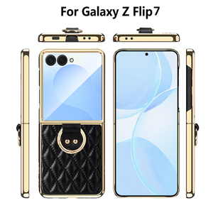 Funda para <span class=keywords><strong>Samsung</strong></span> <span class=keywords><strong>Galaxy</strong></span> Z Flip 7, Funda Protectora Plegable de Lujo con Anillo para Teléfono Móvil <span class=keywords><strong>Samsung</strong></span> <span class=keywords><strong>Galaxy</strong></span> Z Flip 7 - Product Image 1