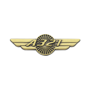 Venta al por Mayor de Pins Personalizados de Aviones Antiguos A321, Recuerdo de Aviación, Pins Metálicos Coleccionables Fundidos en Aleación de Zinc, Boeing, Airbus - Product Image 1
