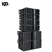 Système de sonorisation professionnel pour scène et DJ avec 4+2 subwoofers néodyme de 18 pouces et double enceinte line array de 8 pouces 4/8 ohms