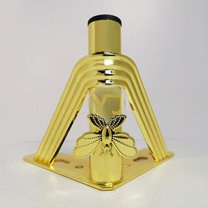 Gold <b>Sofa</b> Legs With Butterfly Design Hollowed Out <b>Support</b> Decorative Furniture Feet For Table Chair Bed Carbon Steel - Product Image 3