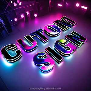 Letreiro Personalizado em <span class=keywords><strong>LED</strong></span> <span class=keywords><strong>RGB</strong></span> 3D para Exterior com Controle via App Bluetooth/WiFi, IP65 à Prova d'Água, Garantia de <span class=keywords><strong>2</strong></span> Anos - Logotipo Personalizado - Product Image 4