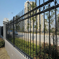 Clôture de sécurité extérieure de 1,80 m de hauteur en acier thermolaqué, montage facile avec accessoires de clôture pour maison, jardin, villa, communauté