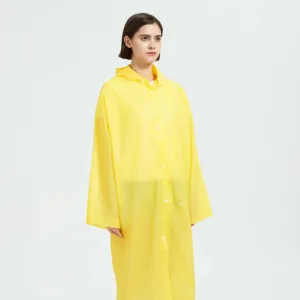 Rainday senderismo viaje grueso PE impermeable ropa de lluvia adultos claro lluvia poncho desechable