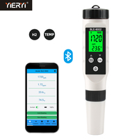 Testeur numérique intelligent de concentration d'ions hydrogène H2/TEMP 2 en 1 Bluetooth 0~2990ppb BLE-9002, alimenté par application mobile