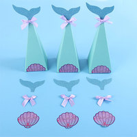 Boîte à bonbons en papier pour enfants, fournitures de fête à thème, boîte à bonbons