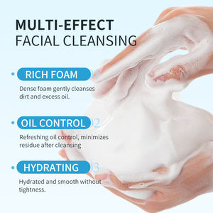 Espuma Limpiadora Facial 2 en 1 con Ácido Hialurónico y Aminoácidos, Marca Privada OEM, con Cepillo Integrado, 120 ml - Product Image 4