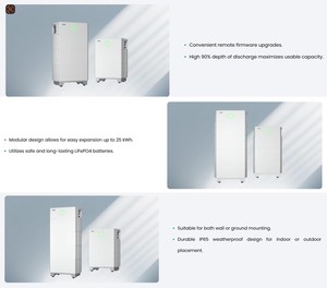 แบตเตอรี่ติดผนัง SAJ B2-10.0-HV5 10kWh 50Ah LiFePO4 สำหรับระบบโซลาร์เซลล์บ้าน ESS IP65 ได้รับการรับรองมาตรฐาน EU 8000 รอบการใช้งาน สามารถเชื่อมต่อแบบ CAN Modular Scalable - Product Image 5