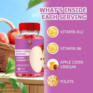 Premium High Apple Cider Vinegar <b>Gummies</b> with Raspberry Ketone Help <b>Slimming</b> Shape Weight Management Herbal <b>Gummies</b> - Product Image 2