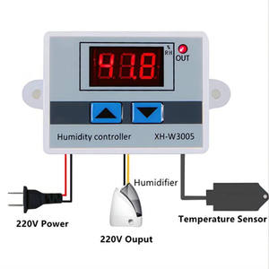 XH-W3005 W3005 DC12V 24V AC110V-220V Digital husometro controllo umidità Controller Switchmidity <span class=keywords><strong>Hyg</strong></span> 0 ~ 99% RH con sensore di umidità - Product Image 3