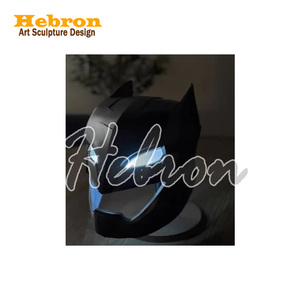 Masque de casque Batman Black <span class=keywords><strong>Knight</strong></span> repuissé, série dommages de combat, accessoire de costume de super-héros pour jeu de rôle, Halloween, festival, événement - Product Image 4