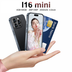 Nouveau smartphone intelligent I16 Mini 4G HD, écran de 4 pouces, petit format, spécialement conçu pour les étudiants, processeur quadricœur, téléphone mobile <span class=keywords><strong>Android</strong></span>, appareil <span class=keywords><strong>photo</strong></span> 5MP, lecteur d'empreintes digitales - Product Image 3