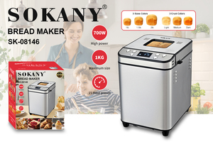 Sokany <span class=keywords><strong>Machine</strong></span> <span class=keywords><strong>à</strong></span> <span class=keywords><strong>pain</strong></span> automatique multifonctionnelle pour la maison <span class=keywords><strong>Machine</strong></span> <span class=keywords><strong>à</strong></span> <span class=keywords><strong>pain</strong></span> électrique numérique pour la maison - Product Image 2