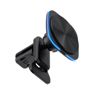 Logotipo personalizado Luz LED 15W Cargador inalámbrico rápido Rotación de 360 ° Enchufe de adsorción estable Magnético para <span class=keywords><strong>iPhone</strong></span> 15 Pro Max Power Bank - Product Image 6