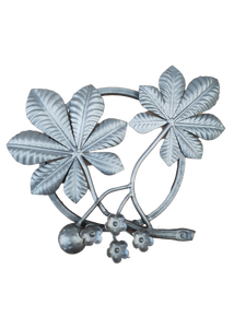 Fleurs en acier moulé décoratives en <span class=keywords><strong>fer</strong></span> <span class=keywords><strong>forgé</strong></span> pour portail, motif raisins, vente en gros - Product Image 5