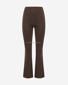 Pantalones de Yoga con Campana, Cintura en Forma de V, Leggings de Yoga Personalizados, Elásticos en Cuatro Direcciones, Sin Costuras, Ligeros, Cómodos y de Alta Calidad - Product Image 3