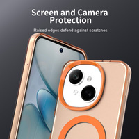 Pour Tecno Pop9 Spark Go 1 4G GO2025 20C Smart8 N52 Étui magnétique givré coloré mat anti-traces de doigts jaune