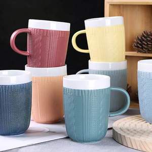 Tazza Creativa in Ceramica per Caffè e Tè con Motivo 3D a Maglia, Tazza Invernale a Forma di Maglione - Product Image 2