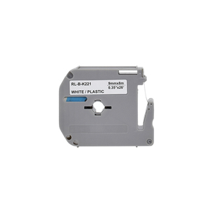 Ruban d'étiquettes noir sur blanc compatible MK221 MK-221 3/8 pouces pour <span class=keywords><strong>Brother</strong></span> <span class=keywords><strong>P</strong></span> <span class=keywords><strong>Touch</strong></span> PT-65 PT-55BM PT-<span class=keywords><strong>80</strong></span> PT-M95 PT-100 imprimantes d'étiquettes - Product Image 1