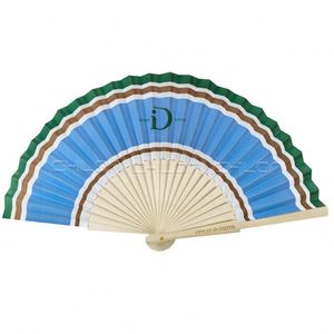 Abanicos Plegables de Bambú o Madera de Alta Calidad con Impresión de Logotipo Personalizado de 7/8 Pulgadas, Abanicos Publicitarios y de Fiesta Tipo Acordeón - Product Image 5