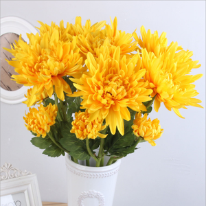 Vente en gros <span class=keywords><strong>de</strong></span> chrysanthèmes en soie artificielle décor mariage noël graduation Halloween événements fleur décorative - Product Image 3