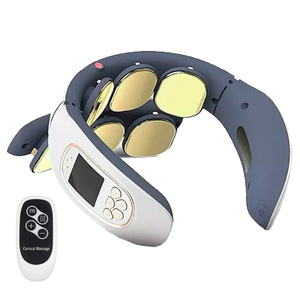 Masajeador <span class=keywords><strong>cervical</strong></span> portátil profesional superventas, masajeador de cuello de doble capa para hombros con alivio de pulso eléctrico - Product Image 3