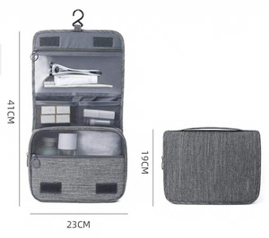 Trousse de Toilette Unisexe Grande Capacité pour Voyages d'Affaires, à Suspendre pour Séparation Humide/Sèche, Commande Mixte en Gros Prête à l'Expédition (RTS) - Product Image 2