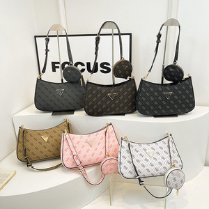 Sacs à bandoulière de créateur pour femmes 2026 Guesses en <span class=keywords><strong>cuir</strong></span> PU avec fermeture éclair, motif lettre, taille moyenne, <span class=keywords><strong>sac</strong></span> à main de luxe pour usage quotidien - Product Image 3