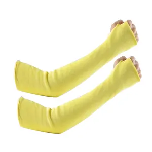 Gants de sécurité en aramide résistants aux coupures avec trou pour le <span class=keywords><strong>pouce</strong></span> Manchons de protection pour jardinage Soudage <span class=keywords><strong>Cuisine</strong></span> <span class=keywords><strong>Protège</strong></span>-bras Mordre - Product Image 1