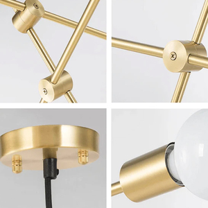 Lustre Sputnik <span class=keywords><strong>en</strong></span> <span class=keywords><strong>laiton</strong></span> multi-lumière bras réglables plafonnier pour salle à manger salon et hôtel déplacer lustres - Product Image 6