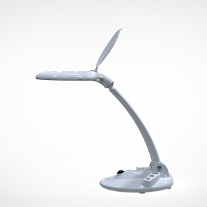 5X Real Glass 2-in-1 Desk Lamp & <b>Clamp</b> With Swing Arm LED Magnifying Desk Lamp - Product Image 3