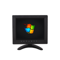 Moniteur industriel HD 8 pouces nouvellement développé 300cd/m2 luminosité LED rétro-éclairé LCD 75Hz taux de rafraîchissement 4:3 bureau 1024x768