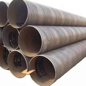 Spiral Straight Black Seamless Carbon Steel Butt Welded Steel Pipes Fitting