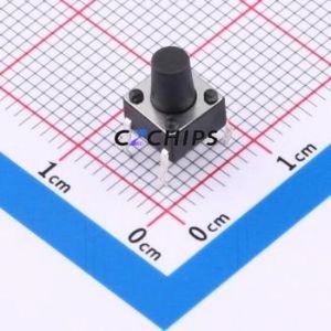 BX-TS-26-668CJ Tactile Switch Through hole Component THT-4P,6x6mm Switch Single Pole Single Throw Round Button 2.6N Through Hole - Product Image 1