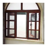 आधुनिक डिजाइन उच्च गुणवत्ता टेम्पर्ड ग्लास धनुषाकार ख़िड़की एल्यूमीनियम खिड़कियों