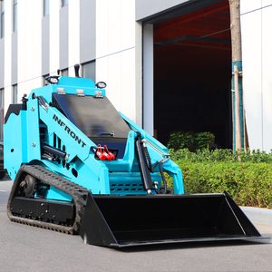 Envío Gratis Minicargadora de Orugas de 1 tonelada (1000 kg) con Motor de 25 CV y Accesorios, Minicargadora de Orugas con Plataforma para Operador - Product Image 2