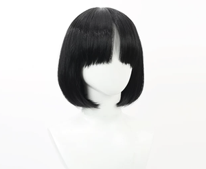 Perruque de cosplay Game Blue Archive Kikyo <span class=keywords><strong>Kiryu</strong></span>, courte, droite, noire, résistante à la chaleur, GAHC-026 - Product Image 3
