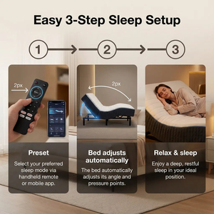 Matelas électrique intelligent réglable en gros, moteur silencieux, angles personnalisables, soulagement de la fatigue, pour soins aux personnes âgées, maisons de retraite, hôpitaux, 300 kg - Product Image 3