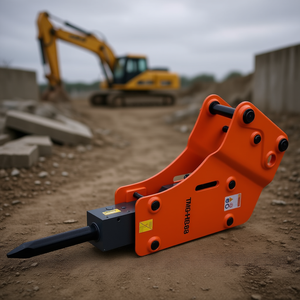 Brise-roche hydraulique Tmg 4-7 tonnes, pointe de 2-3/4 pouces pour excavatrice, accessoire de construction - Product Image 2