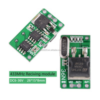 Module RF universel 1 canal 433 MHz, émetteur RF DC 6V - 36V, module récepteur sans fil pour voiture, bus, éclairage LED, camion