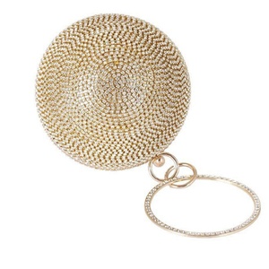 Sac à main de luxe Boshiho pour femme, motif bonbon, pochette ronde à pompon pour soirée, cadeau de mariage et de soirée pour femme - Product Image 5