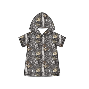 Camiseta de Manga Corta para Bebé Niño con Estampado de Hojas Personalizado BT1738, Sudadera con Capucha de Verano - Product Image 3