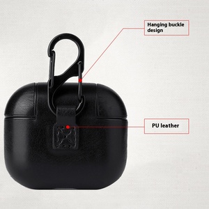 Funda protectora a <span class=keywords><strong>precio</strong></span> <span class=keywords><strong>de</strong></span> fábrica para <span class=keywords><strong>AirPods</strong></span> 3 y Pro 2, auriculares inalámbricos, pegatina anticaída <span class=keywords><strong>de</strong></span> cuero, accesorios para auriculares - Product Image 4
