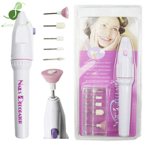 SunelPort - Pulidora Eléctrica de Uñas de Acero Inoxidable, Mini Pulidora Rotativa Multifunción Portátil, Juego de Pulido con Doble Carcasa de Burbujas - Product Image 1