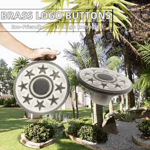 Botones personalizados de marca, ecológicos, redondos, de estilo sencillo, para ropa, vaqueros, con logotipo en relieve - Product Image 4