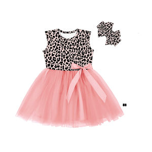 Robe arc-en-ciel pour filles, robe tutu sans manches pour enfants, accepte les impressions personnalisées, robe en tulle pour filles - Product Image 3