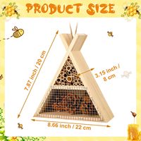 Maison d'abeille maçon en bois sur mesure Bug Hotel Insect Hotel - Backyard Insect House, Bumble Bee House