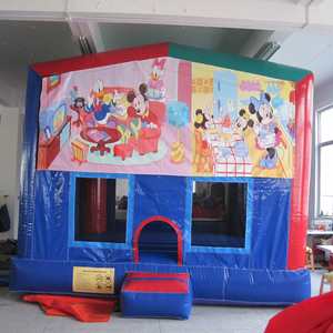Inflatable PVC Panel Castle Theme for Kids Jumps and <b>Fun</b>-Outdoor Commercial Use - Product Image 1